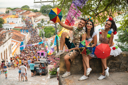 Brazil Carnival, Frevo Umbrella, Frevo, People, Street party