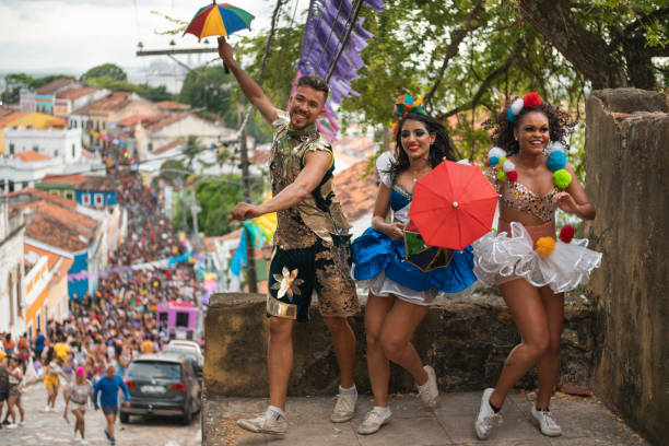 istock Frevo dancer at the Brazilian Carnival 1465314577