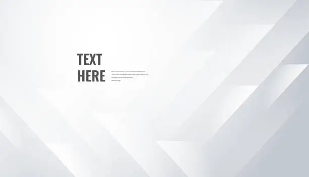 Vector illustration of Grayscale polygonal shape in minimal design background