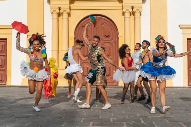 istock Frevo dancer at the Brazilian Carnival 1465314996