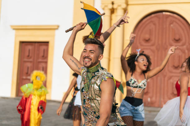 istock Frevo dancer at the Brazilian Carnival 1465315024