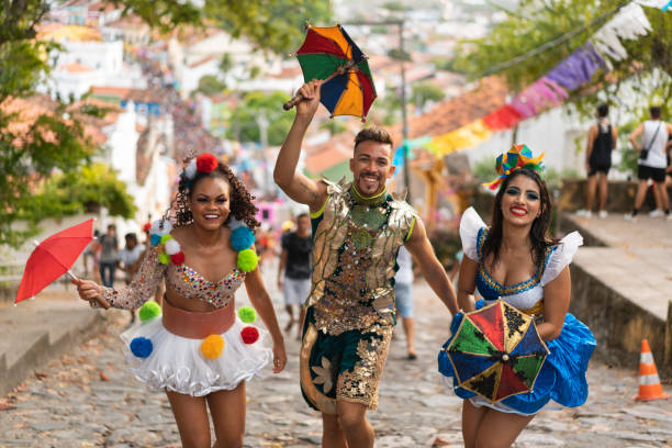 istock Frevo dancer at the Brazilian Carnival 1465315741