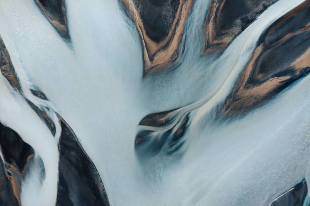 Glacial River, Iceland - fotografia de stock