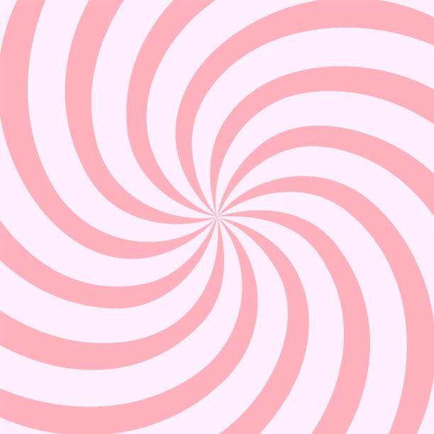 ilustraciones, imágenes clip art, dibujos animados e iconos de stock de fondo espiral abstracto dulce caramelo rosa. ilustración vectorial. - twist baile