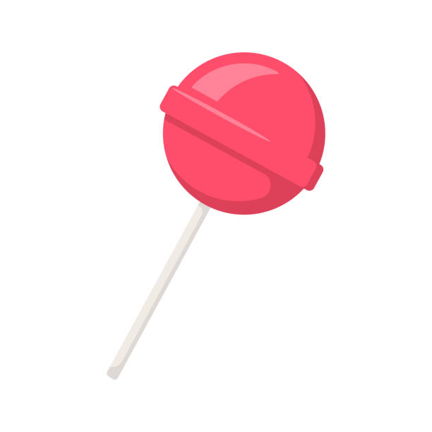 カラフルなロリポップの甘いキャンディーのセット。ベクターイラスト。 - lollipop sucking candy sweet food点のイラスト素材／クリップアート素材／マンガ素材／アイコン素材