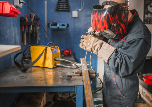 istock A welder uses a tool in a metal workshop 1465327496