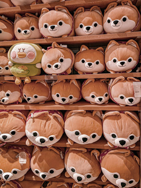 istock Rack with Akita inu dogs 1465335766
