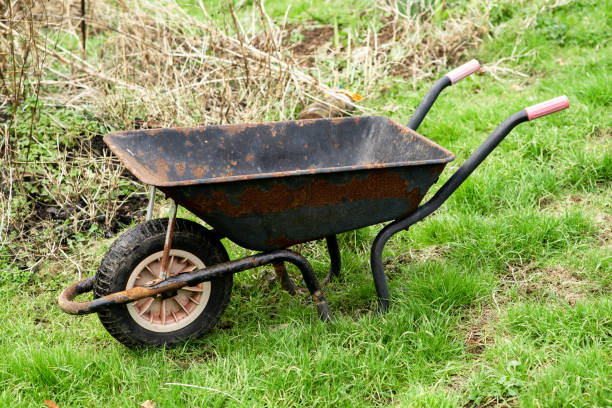 Wheelbarrow on the grass