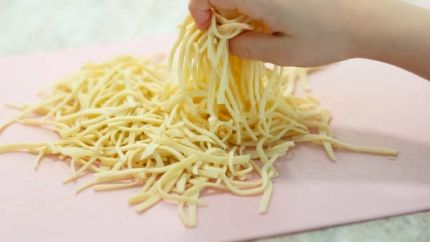 istock Preparing homemade pasta noodles. 1465338110