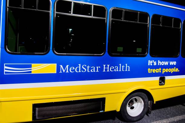 MedStar Health Bus in Olney, MD, USA stock photo