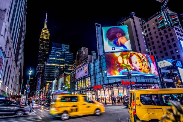 Times Square, Midtown Manhattan, New York City, NY, USA stock photo