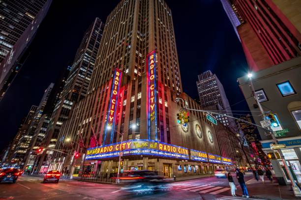 Radio City Music Hall, New York City, NY, USA stock photo