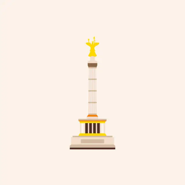 Vector illustration of Berlin Victory Column.