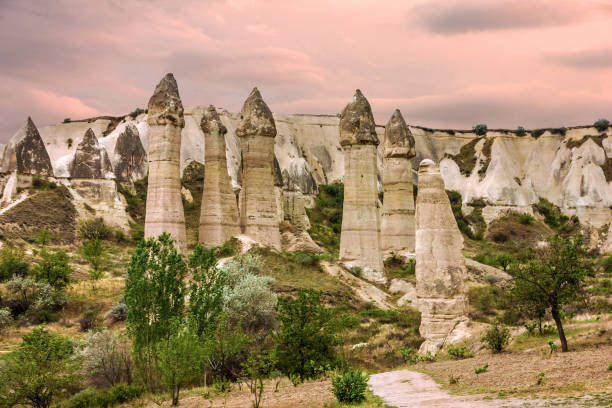 istock Rock landscape in Cappadocia, Anatolia, Turkey. 1465348984