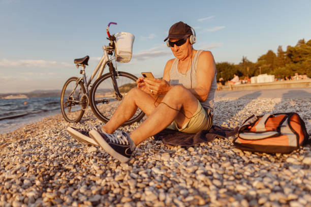 istock Senior man enjoying a sunny day 1465361425