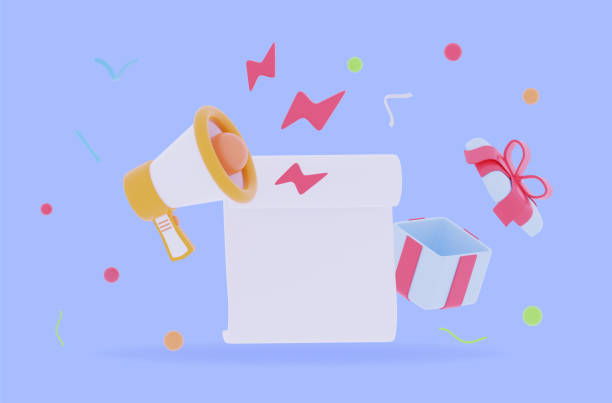 istock 3d megaphone speaker or loudspeaker bullhorn and user icon 1465364354