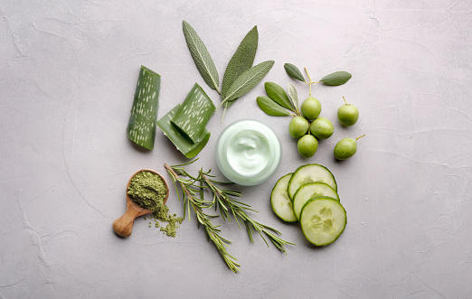 Green organic cosmetic ingredients