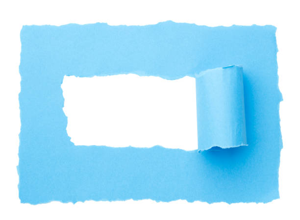 istock Paper peel, torn paper with space a white background for text showing. Empty space for your message. space for advertising copy 1465367397