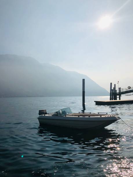 Nesso on the banks of Lake Como, Italy.