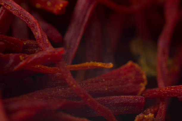 Close up on saffron texture