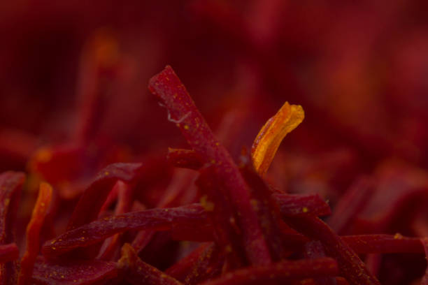 Close up on saffron texture