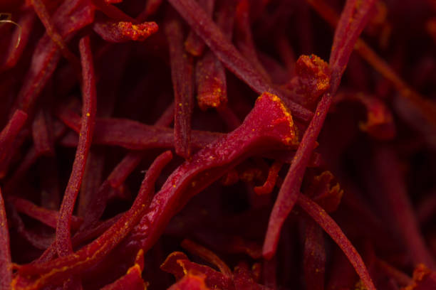 Close up on saffron texture