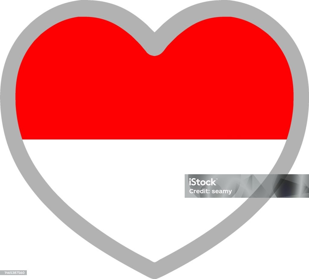 Vektor Ikon Bendera Nasional Indonesia Ilustrasi Materi Ilustrasi Stok