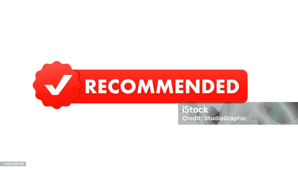 Recommended Roster. Sign Simple Recommended Banner Sign Vector Design Recommendation Rosette ...