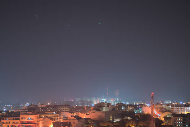 istock night panorama of a brutalist styled city 1465407234
