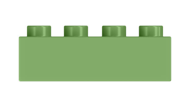 istock Green Tea Toy Block Isolated on a White Background. 1465412295