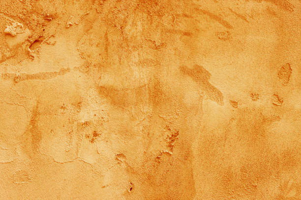 istock The wall is covered with rough putty. 1465412445