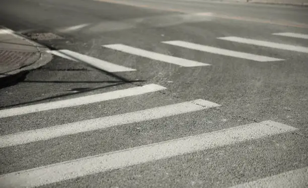 Photo of Crosswalk for pedestrian walkway in the city during daytime