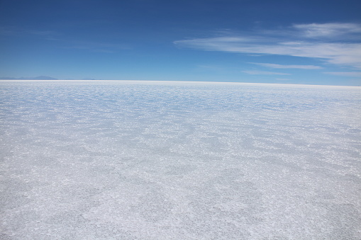 Uyuni salt lake in Bolivia