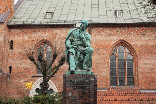 Emanuel Geibel Statue - Lubeck, Germany