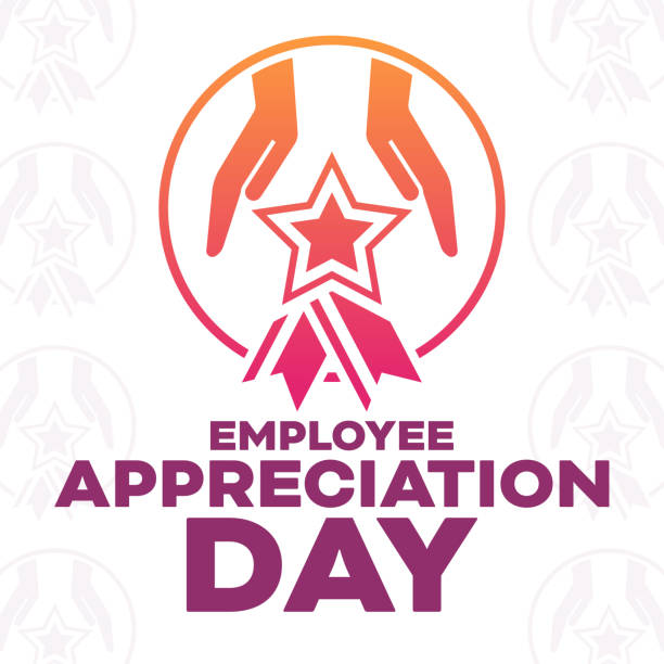 Employee Appreciation Day. Vector illustration. Holiday poster. Employee Appreciation Day. Vector illustration. Holiday poster admiration stock illustrations