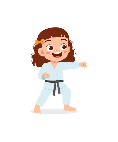 Free download of Taekwondo cartoon character vector Vector Graphic