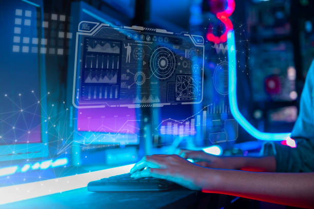 istock Close up human hand is playing Online Game computer using keyboard in home 1465433299