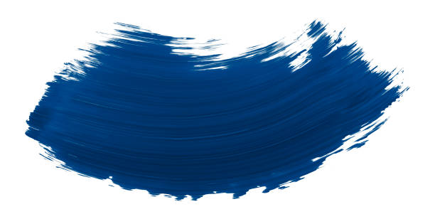 istock Shiny blue brush isolated on white background. 1465437075