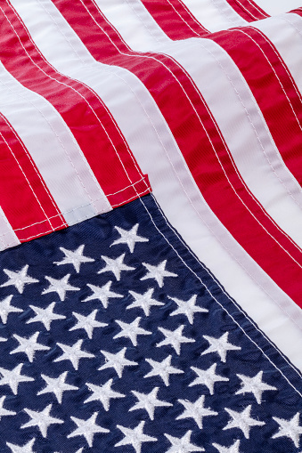 US Flag (Close-up, Vertical)