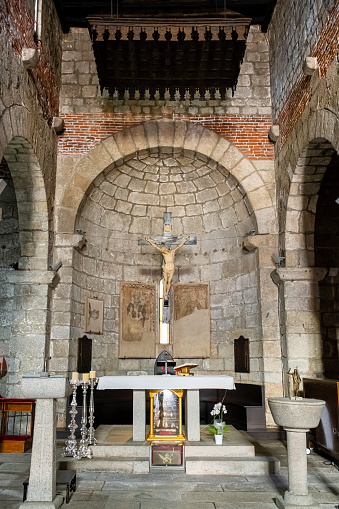 Presbytery of the Romanesque Basilica of San Simplicio in Olbia, dating back to the 13th century