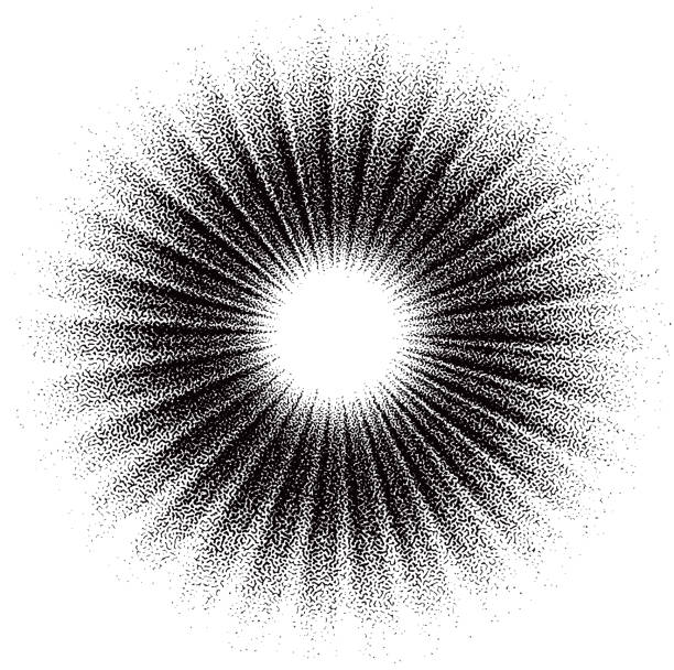 tło sunburst z efektem zoomu - nuclear energy flash stock illustrations