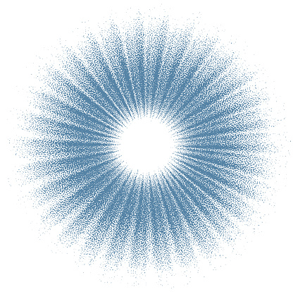 Blue Sunburst background with Zoom Effect