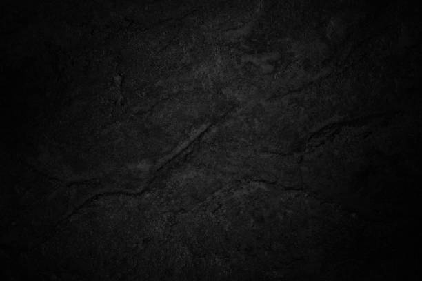 istock Dark gray black slate stone wall texture background in natural pattern for decorative interior and exterior. 1465460513