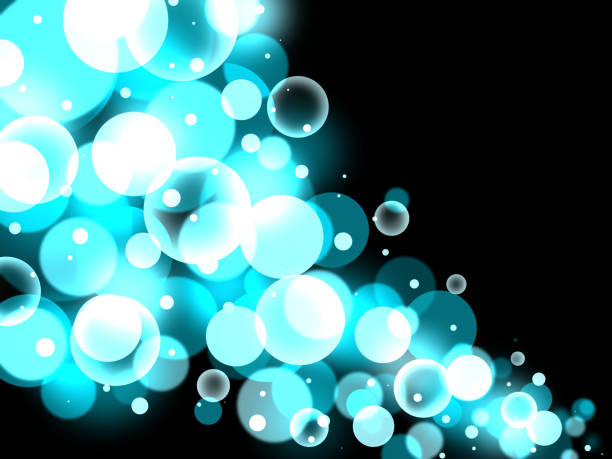 istock Beautiful sparkling fluorescent blue out-of-focus background 1465468302