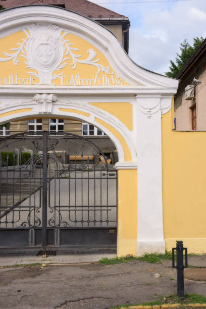 istock vintage entrance with arch 1465471003