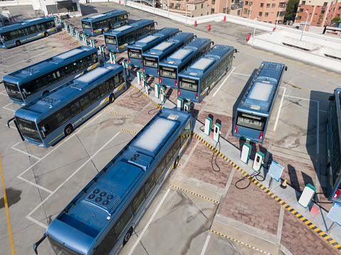 Electric bus charging pile