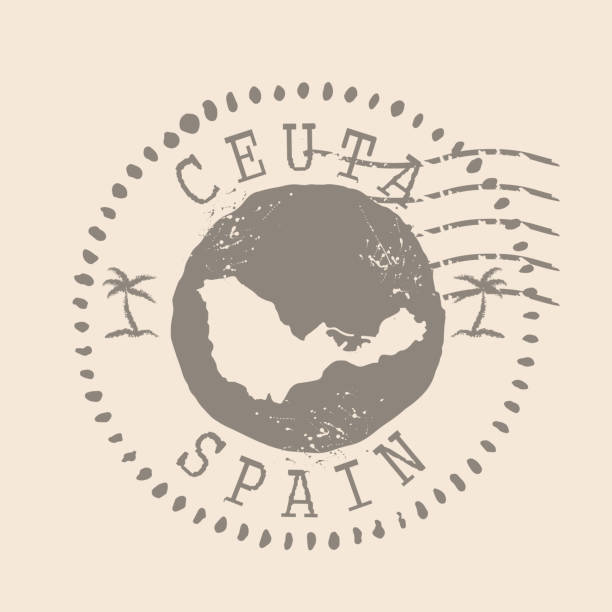Stamp Postal of Ceuta. Map Silhouette rubber Seal.  Design Retro Travel. Seal  Map Ceuta of Spain grunge  for your design.  EPS10 Stamp Postal of Ceuta. Map Silhouette rubber Seal.  Design Retro Travel. Seal  Map Ceuta of Spain grunge  for your design.  EPS10 ceuta map stock illustrations