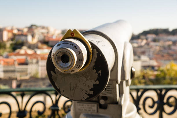 istock Selective focus shot of coin-operated monocular 1465483685