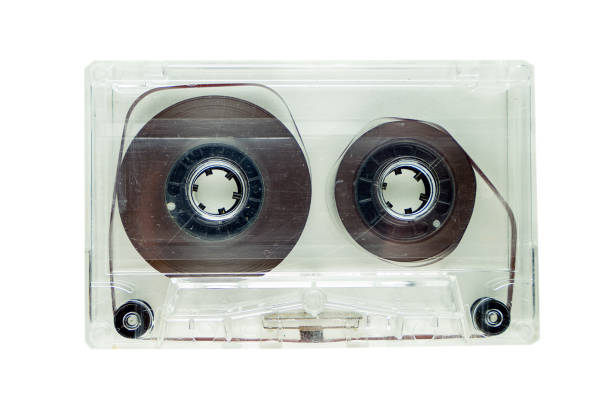 istock Old cassette isolated on a white background 1465483958