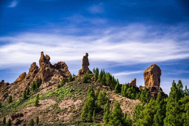 istock Roque Nublo under a cloudy sky on a sunny day, Gran Canary, Spain 1465486958
